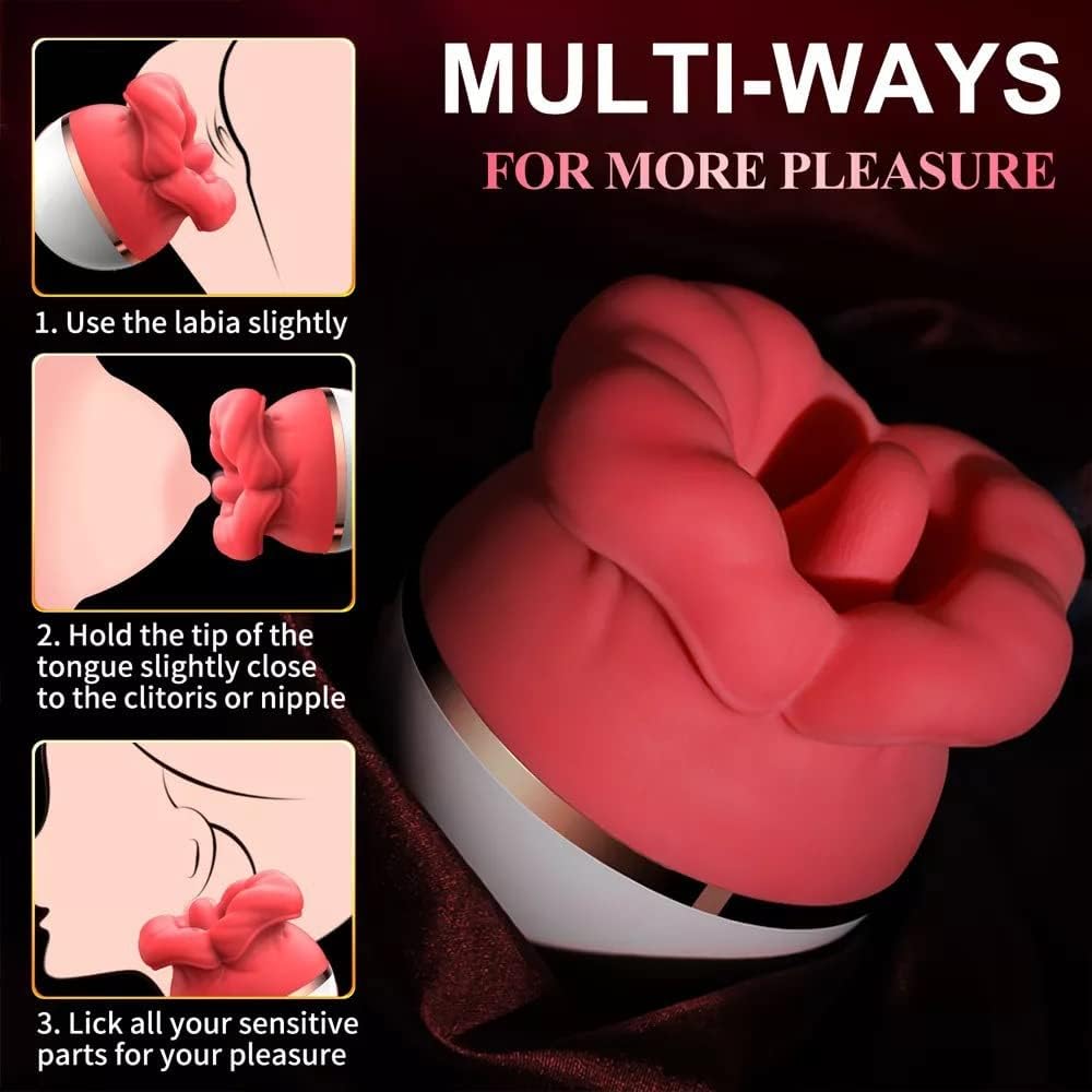 ViveKisser Big Mouth Licking Sucking Vibrator for Clitoral Stimulation